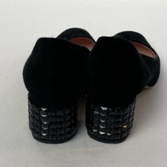 Kate Spade Point Toe Suede Chunky‎ Heel in Black Size 8 - Picture 4 of 6